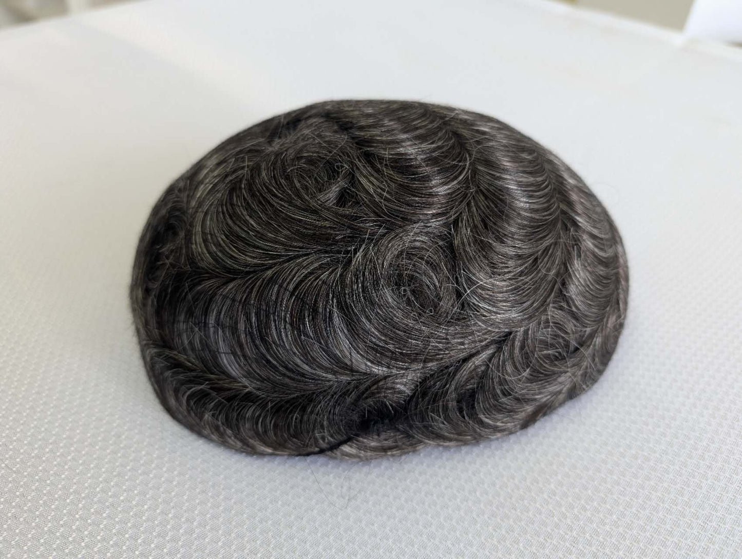 Hair Toupee Base Size 8x10 inches Thin Bio-Skin  100% Indian remy hair for man
