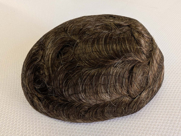 Hair Toupee Base Size 8x10 inches Thin Bio-Skin  100% Indian remy hair for man