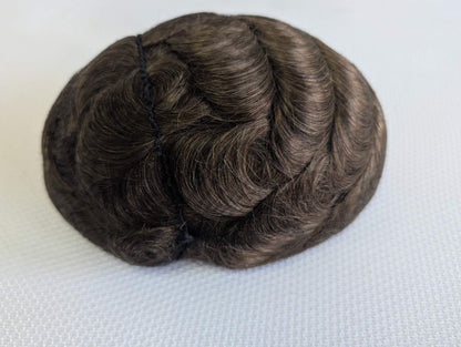 Hair Toupee Base Size 8x10 inches Thin Bio-Skin  100% Indian remy hair for man