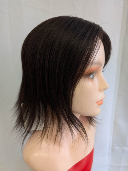 Base size 8*8" length 12" Fine Human Hair Toppers