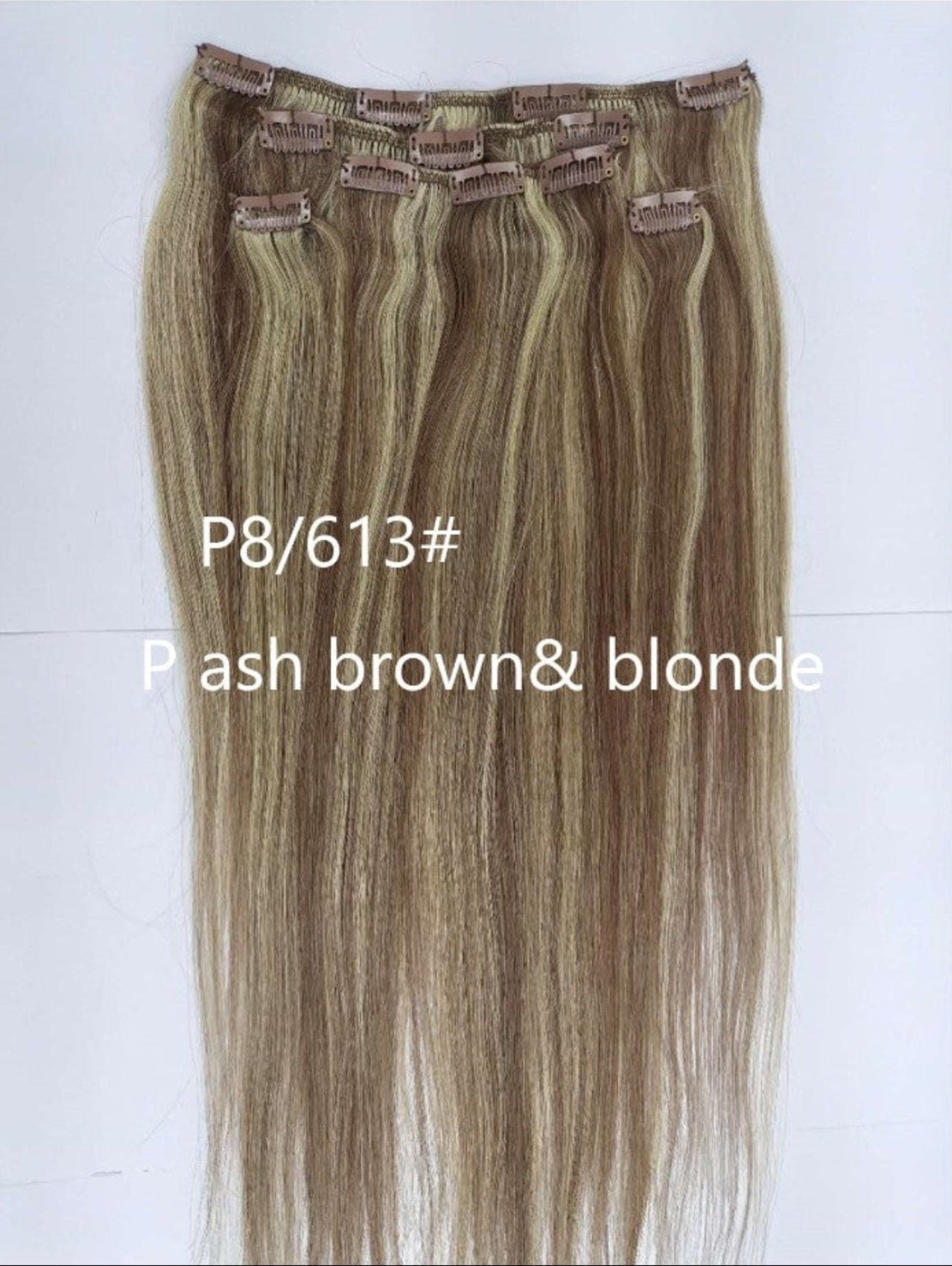 5 pcs Clip-On Extnsions 22“  Remy 100% Human Hair