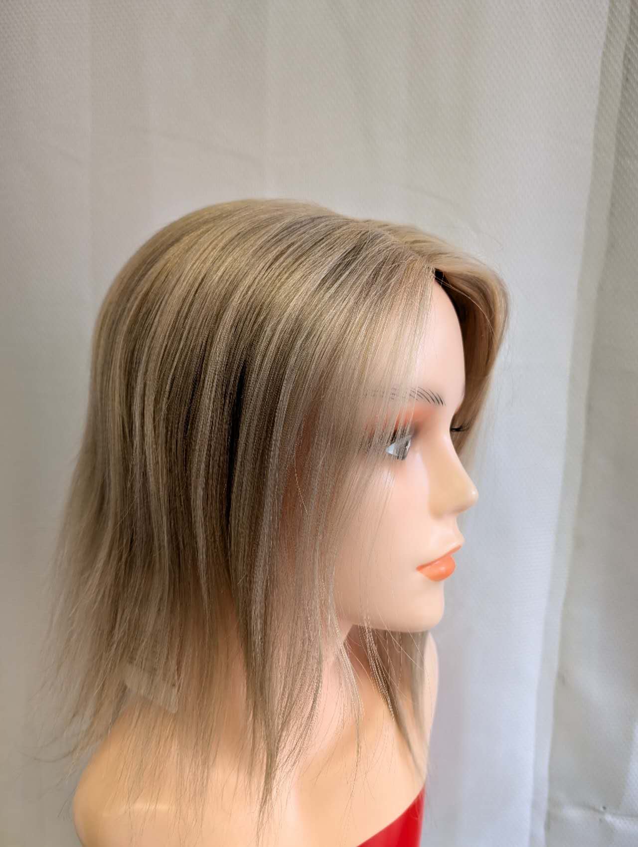 Base size 8*8" length 12" Fine Human Hair Toppers