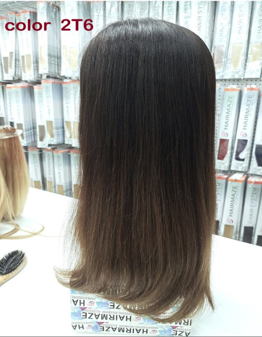 Caucasian wigs handmade Swiss lace Fine Desirable human Hair image 16