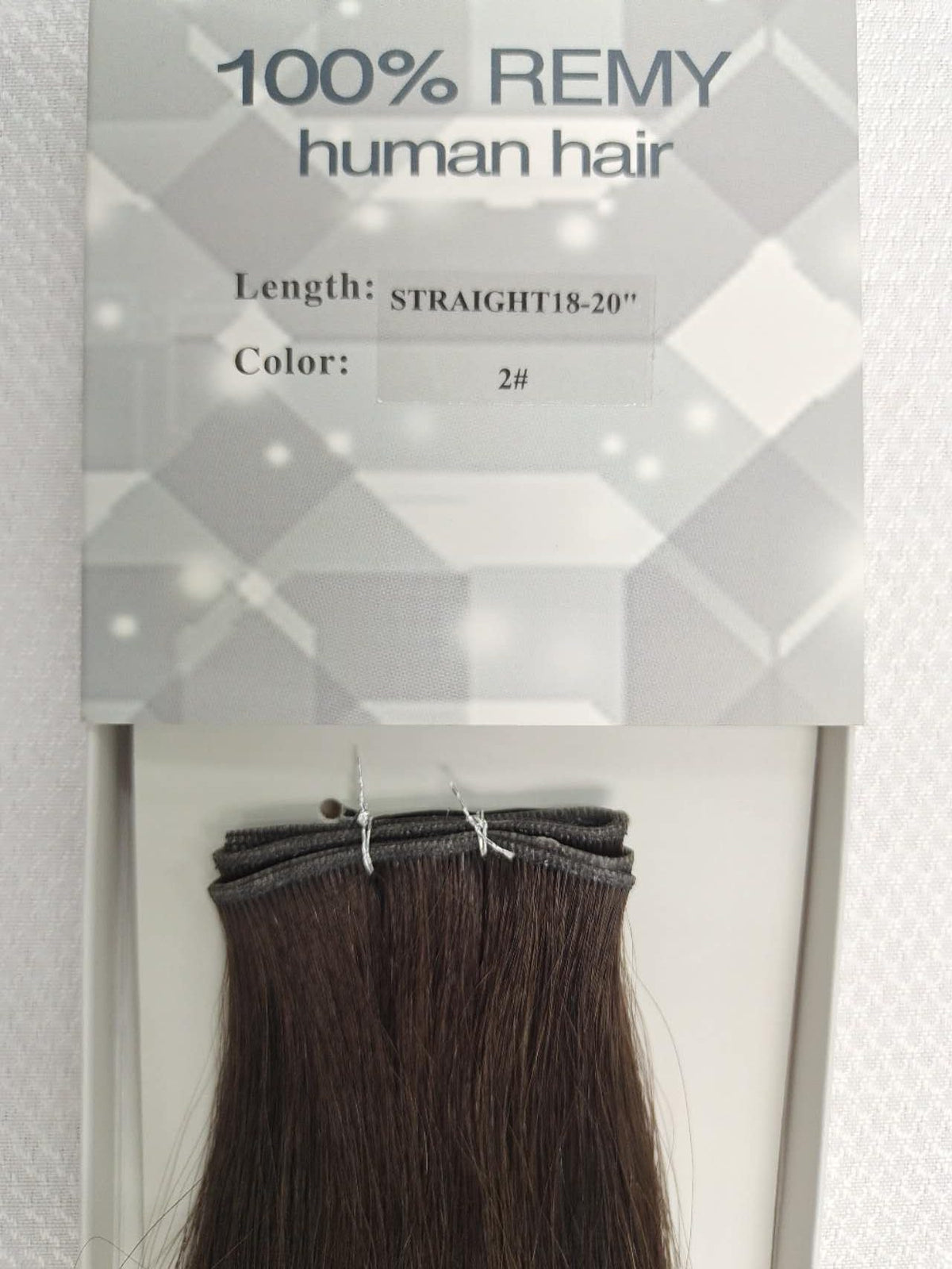 18 inch Remy 100% Human Hair New mini hand-tied weft image 8