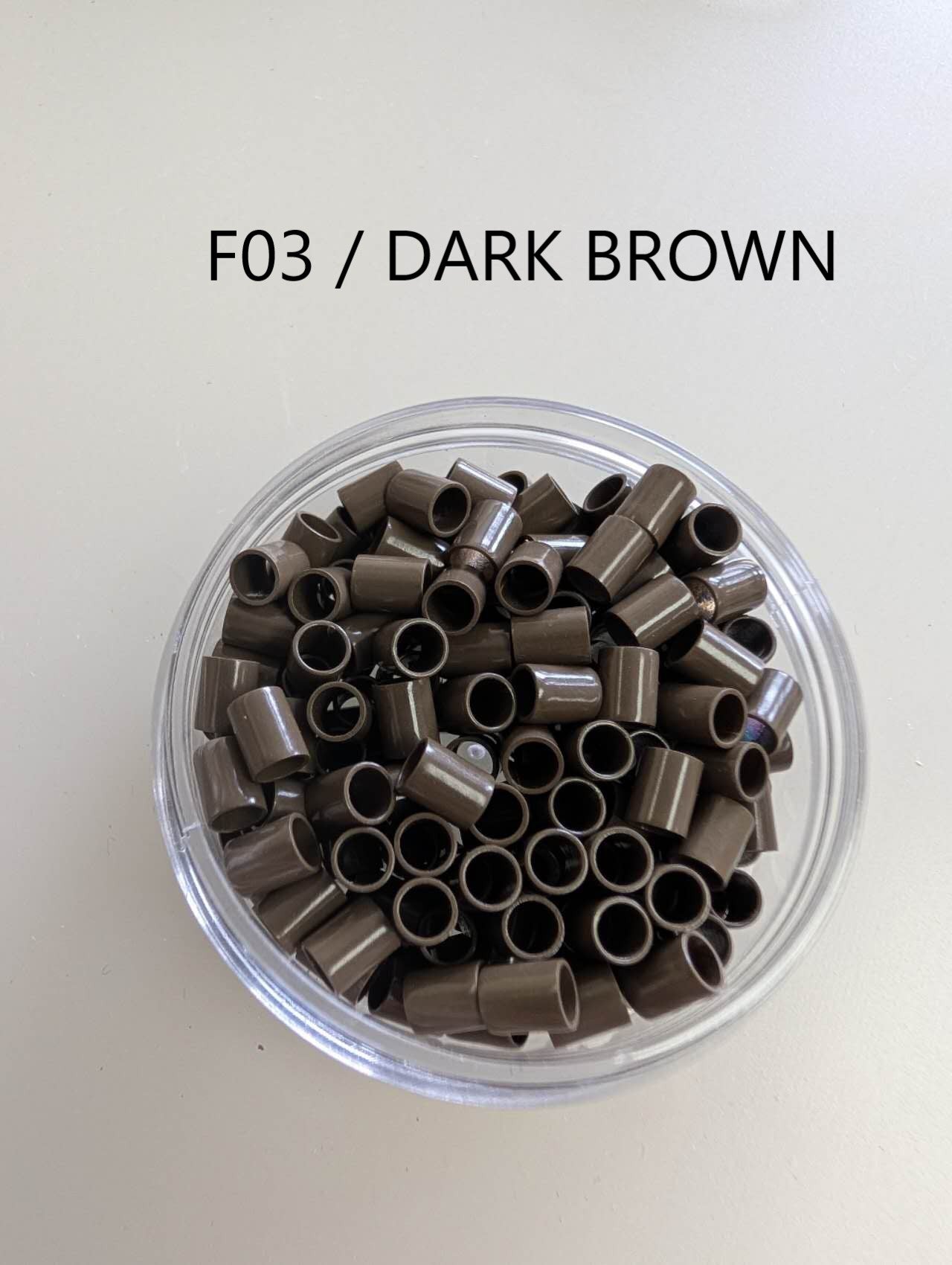 Hair link beads (Copper material) 4.0*5.0 MM 400PCS/2 JARS image 3
