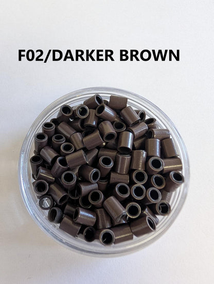 Hair extension link Beads Silicon-lined  4.0*5.0 mm ,400pcs/2 Jars image 0