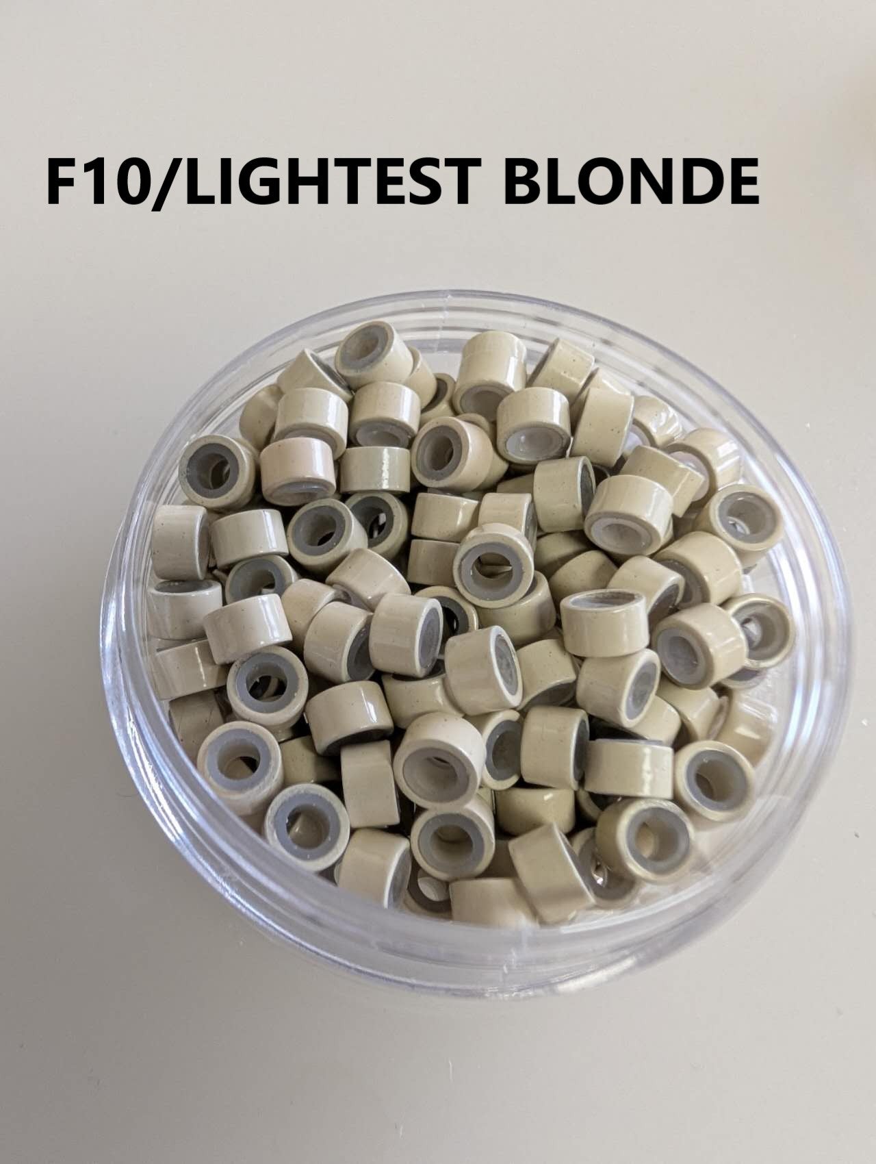 Hair extension link beads( Aluminum ) silicon-lined 5.0*3.0mm  400PCS/2 Jars image 9