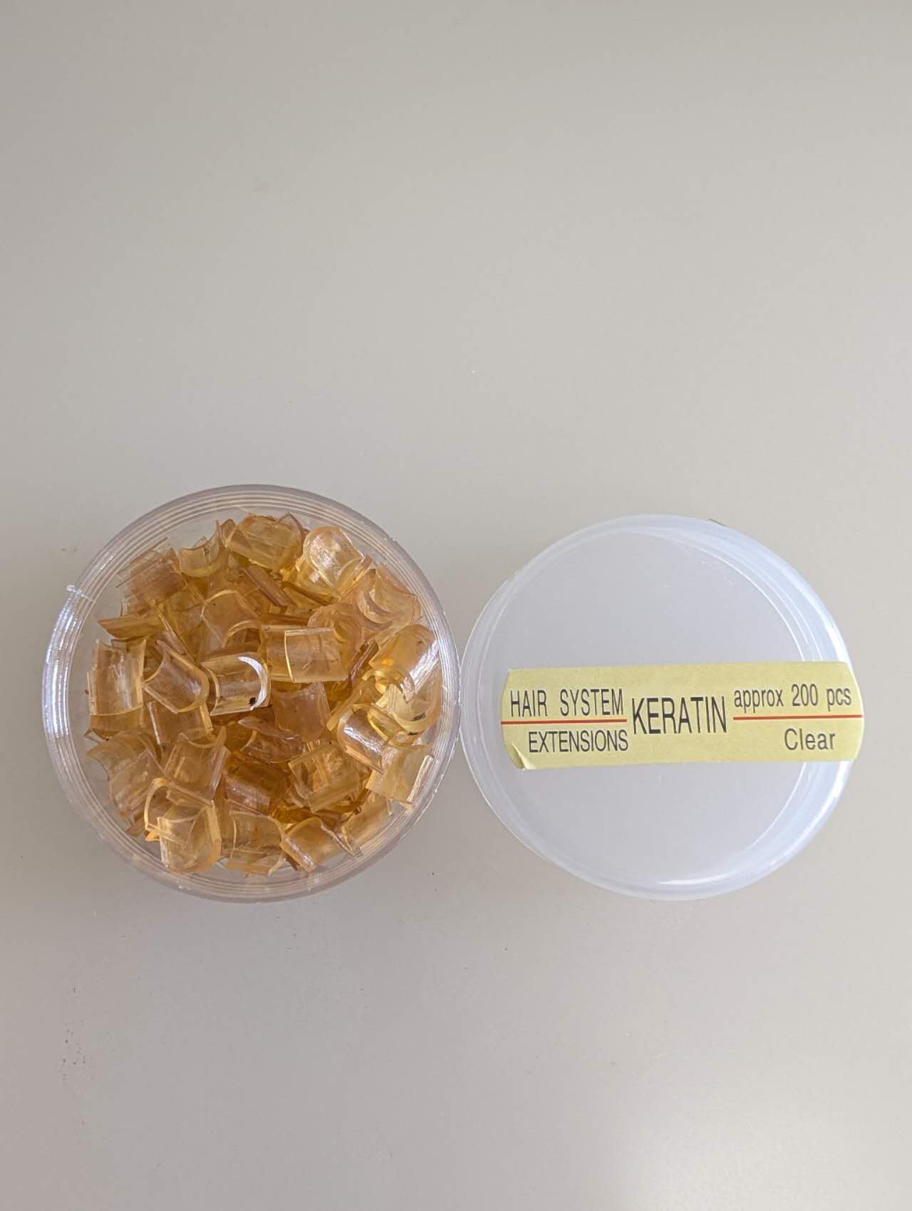 Keratin glue, blonde, brown, black 200pcs each jar