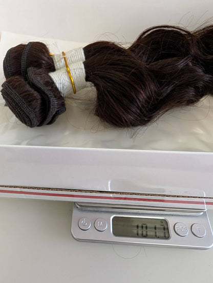 Natural loose wave bundles,dark chocolate brown , 100% Human Hair