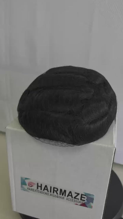 Hair Toupee Base Size 8x10 inches Thin Bio-Skin  100% Indian remy hair for man