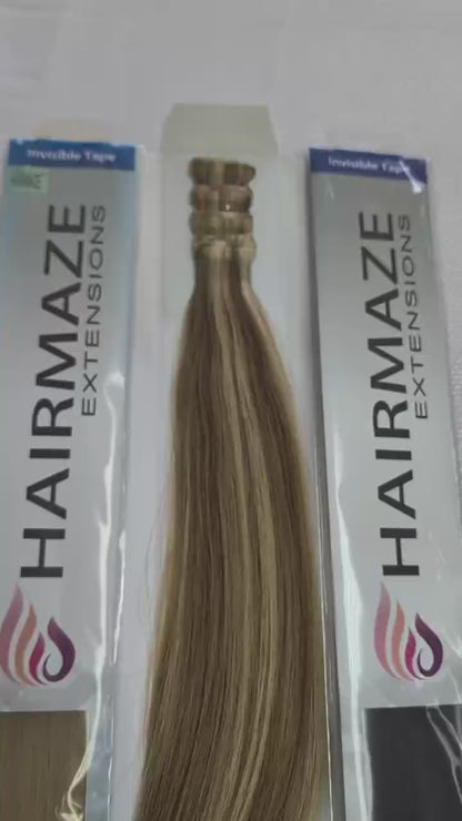 Invisible Tape hair , Remy 100% Human Hair  straight , 20 pcs each bag 16-20 inches,