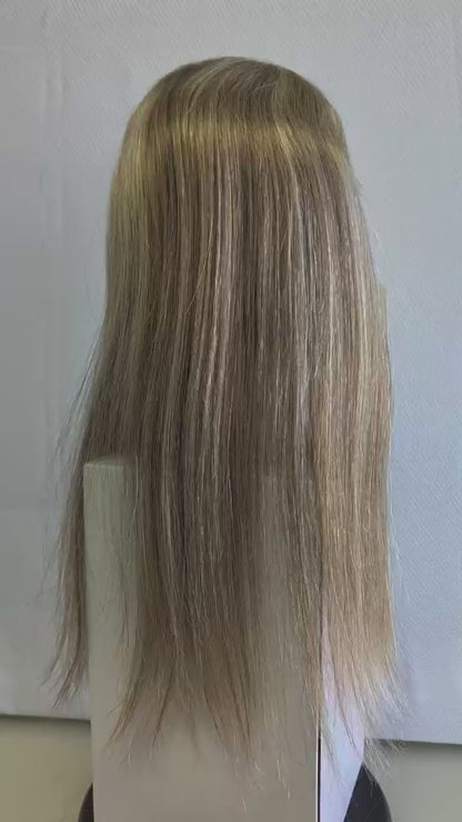 Base size 5*6" length 18" Fine Human Hair Toppers