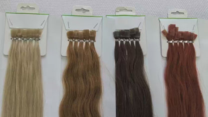 Keratin flat-tip Extensions 20-22", 100% Indian remy hair extensions