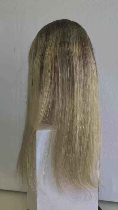 Base size 3*5" length 18" Fine Human Hair Toppers